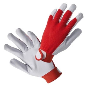 RĘKAWICE Z KOZIEJ SKÓRY NA RZEP